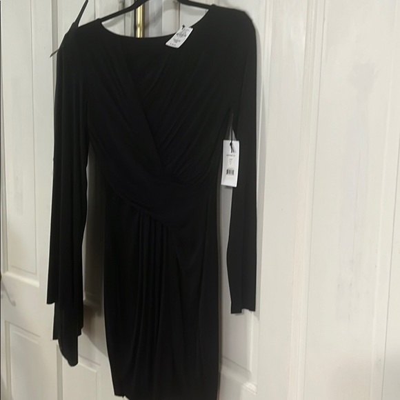 Bailey black draped Clandestine dress - Picture 4 of 5